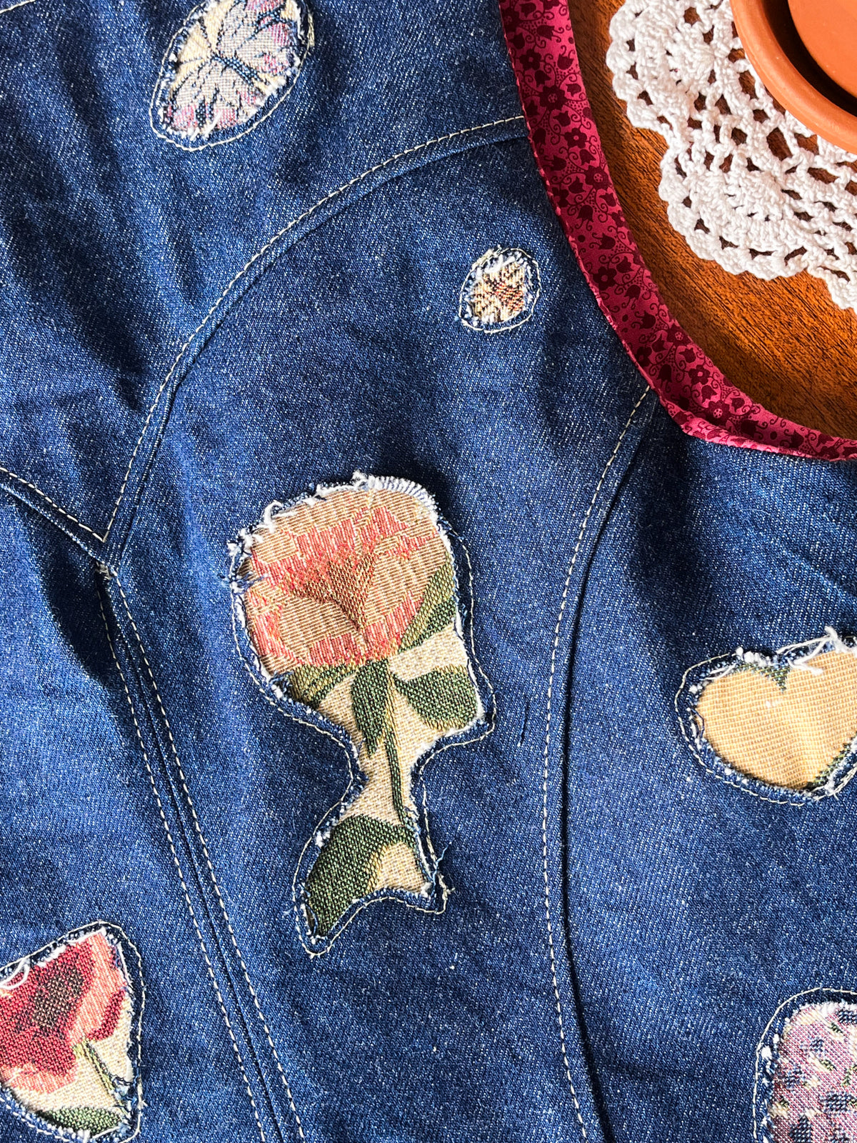 ⋆.ೃ𐦍*: Dolly Denim Underbust Vest・⋆𐦍.ೃ࿔*:・