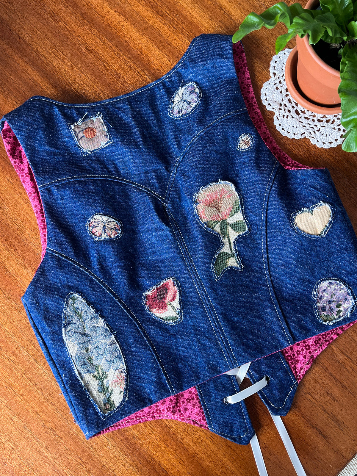 ⋆.ೃ𐦍*: Dolly Denim Underbust Vest･⋆𐦍.ೃ࿔*:･