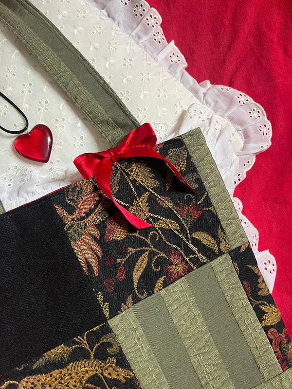 ˚⟡˖ ࣪Green Doe Patchwork Tote˚⟡˖ ࣪