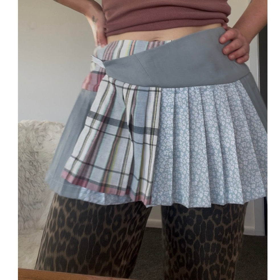 ⋆ ˚｡⋆୨୧˚patchwork wrap skirt˚୨୧⋆｡˚ ⋆