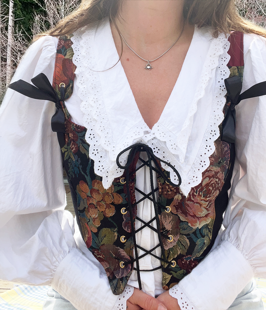 𝔇𝔞𝔯𝔨 𝔇𝔞𝔯𝔩𝔦𝔫𝔤 soft corset (m, L)